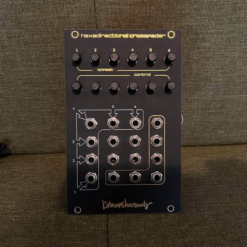 brownshoesonly Hexadirectional Crossfader LZX format video synth module image 1