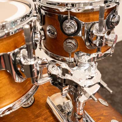DW Collector's Pure Maple Series 4pc Set Satin Oil Finish Honey 22" 10" 12" 16" Standard Shell Type image 5