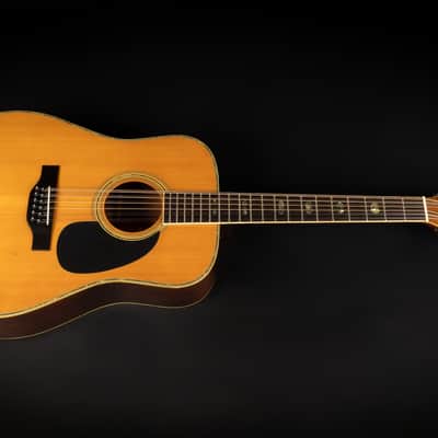 1979 Morris B-50 - Natural | Vintage Japan Post Lawsuit D-41 Dreadnought 12-String Acoustic Guitar 3-Piece Back Jacaranda | Case image 3