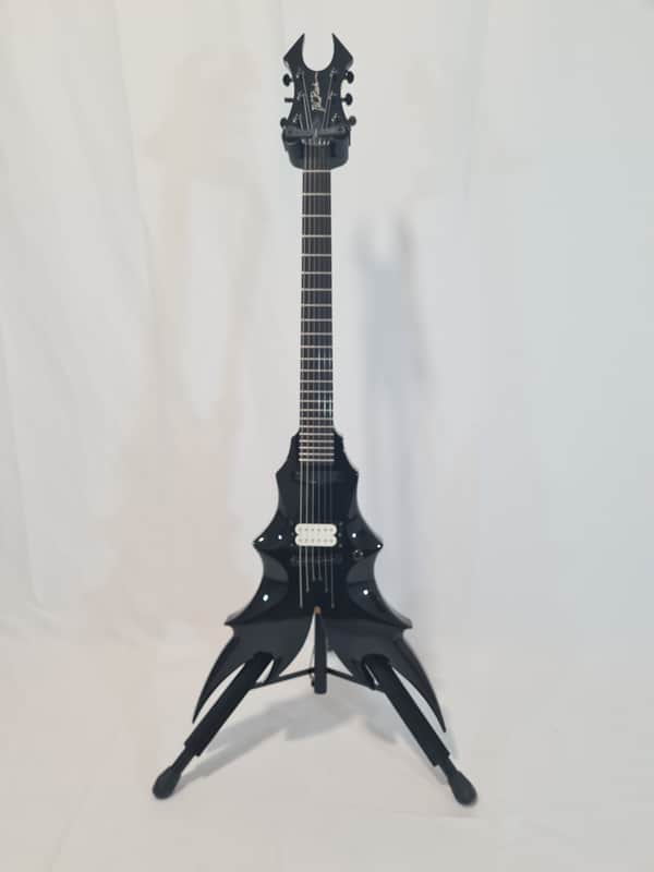 B.C. Rich Draco Onyx + Dimarzio DP100 (Super Distortion) White + Gator Case image 1
