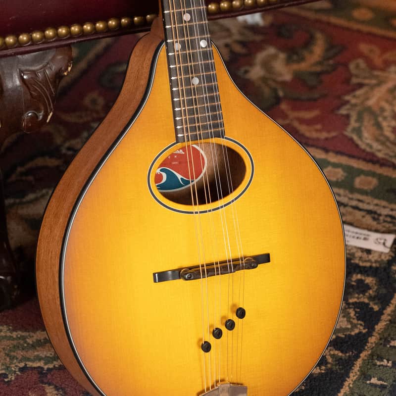 Eastman PCH-M104-GB Solid Spruce/Laminated Mahogany Goldburst Flattop A-Style Mandolin #0065 image 1