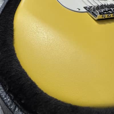 Custom/Partscaster Satin Yellow Strat Hard Case Stratocaster image 2