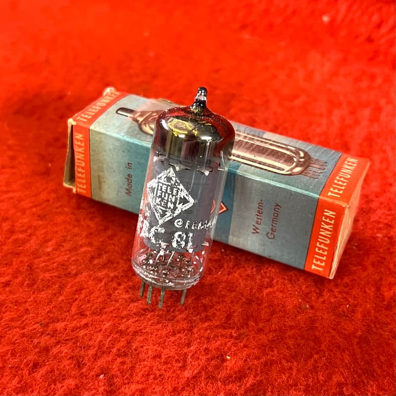 Telefunken EBC-81 6BD7-A 1950’s original vintage audio preamplifier valve tube image 1