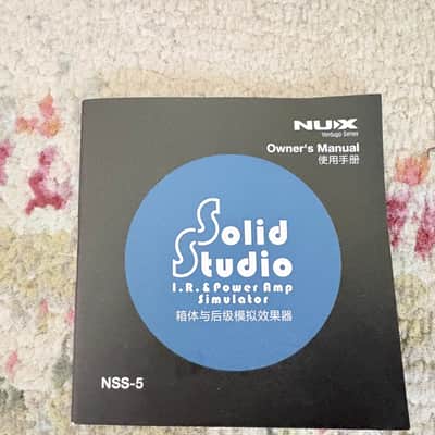 NuX NSS-5 Solid Studio IR and Power Amp Simulator 2010s Blue image 7