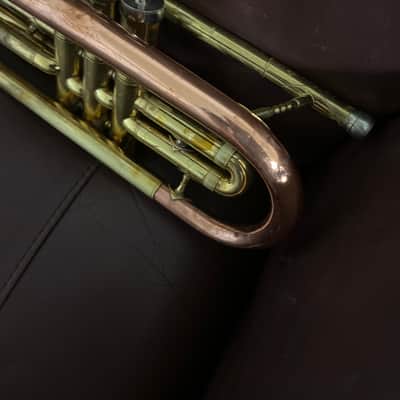 Conn 18A Director Bb Cornet (1955) SN 559764 (Coprion copper bell) image 7