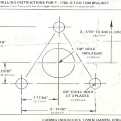 Ludwig P-1762B Modular Tom Mount Bracket - VG - LMTM-009 image 6