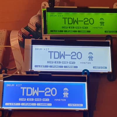 Roland TD-12 TD-20 TD-20X Replacement LCD Screen Display complete with WHITE BACKLIGHT, TD12 TD20 TD20X image 6