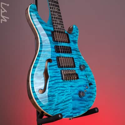 PRS Wood Library Special Semi-Hollow 10-Top Quilt Aquableux Custom Color image 4