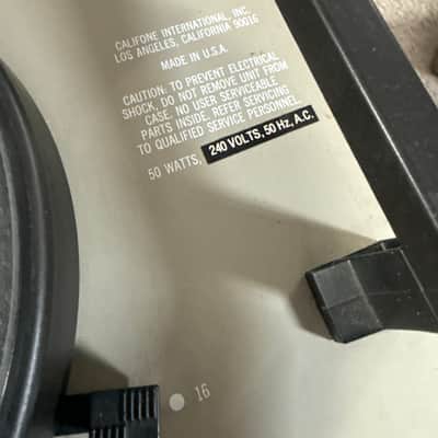 Califone 1450K 1979 - Very Rare UK Voltage Model image 5