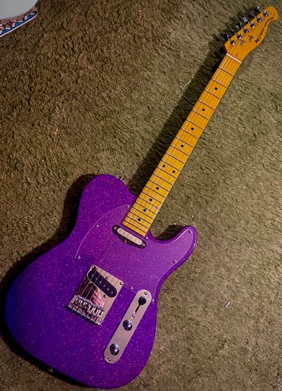 Leo Jaymz Popcaster Tele Sparkle Purple image 1