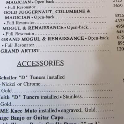 Ome Banjo 1994 Dealer Catalog/Price List Complete Pkg Juggernaut etc image 17