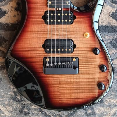 Ernie Ball Music Man John Petrucci Signature 20th Anniversary JP7 2021 - Honey Butter image 4