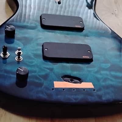 Warmoth Dinky P Bass Body Left Handed - Ocean Blue image 10
