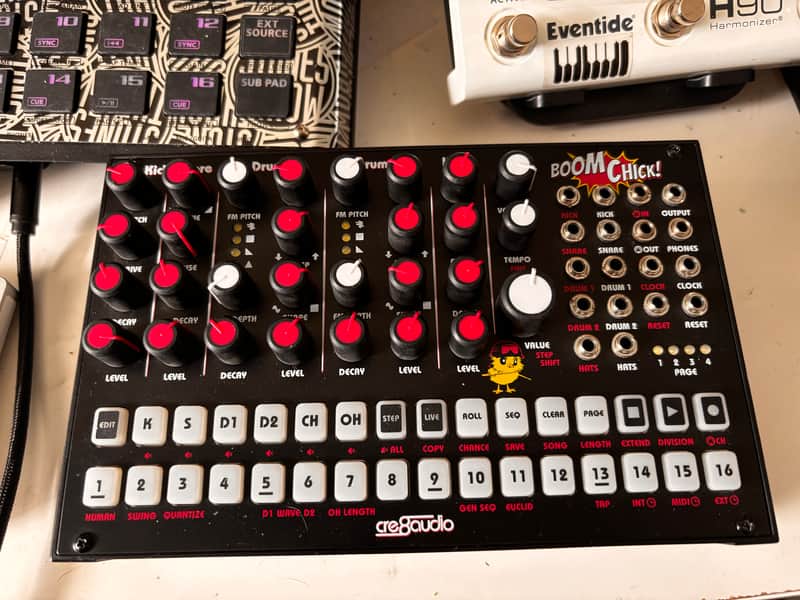 Cre8Audio  Boom Chick Analog Drum Machine/Groovebox  2025 - Black image 1
