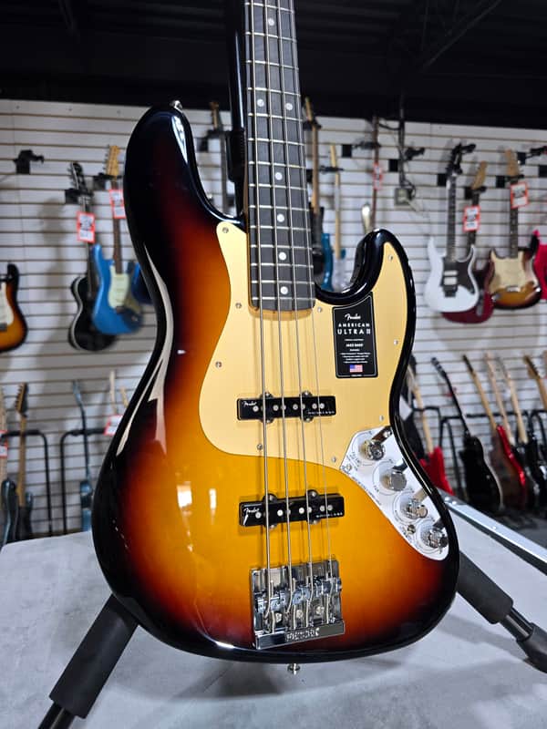 Fender American Ultra II Jazz Bass - Ultraburst, Ebony Fingerboard w/OHSC & PLEK*D #660 image 1