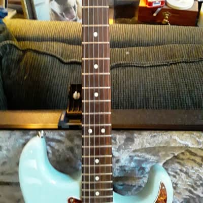Fender American Professional II Stratocaster Thinline 2024 - Present - Transparent Daphne Blue image 3