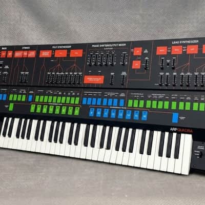 ARP Quadra ✅ Ultra-Rare 70s Analog Masterpiece ✅ The Ultimate 4-in-1 Titan ✅ Fully Serviced & Checked ✅ Iconic Phase Shifter & Strings Worldwide Shipping✅Synthesizer LEGEND Like Yamaha CS, ARP Quadra, PPG WAVE, Jupiter 8, Oberheim Bild 1