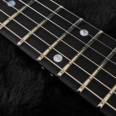 Dean Custom Shop USA ML Flame Top Floyd Firehouse Guitars Exclusive Electric Guitar, Ebony Fingerboard, Trans Blue Black Fade image 5