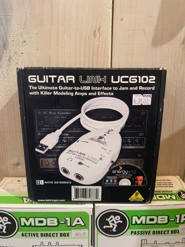 Behringer Guitar Link UCG102 Guitar-to-USB Audio Interface image 1