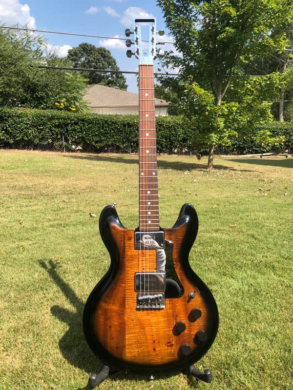 Travis Bean TB1000A Custom Built For Jerry Garcia 1979 Sunburst over flamed Koa image 1
