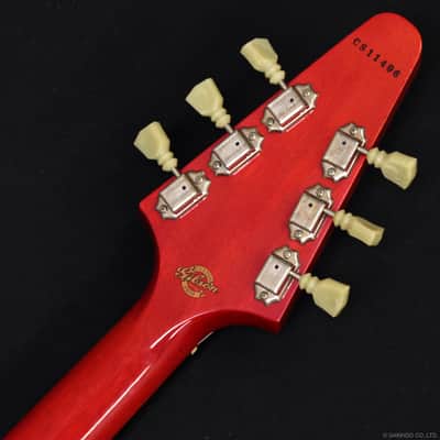 Gibson Custom Shop 1967 Flying V-K Korina w/Vibrola 2001 Cherry image 15