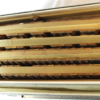 8421 - Decorated Buttercream Galanti Aristocrat NY Piano Accordion LMMM 41 120 - FIXER UPPER FOR PARTS OR REPAIR image 7