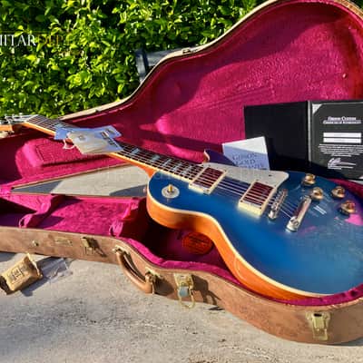 ♚TIMEWARP♚UNDER THE BED !♚SUPER RARE !♚ 2012 Gibson CUSTOM SHOP R7 ♚ 1957 Reissue Les Paul ♚ Ltd Edn PELHAM BLUE ♚ 57 image 1