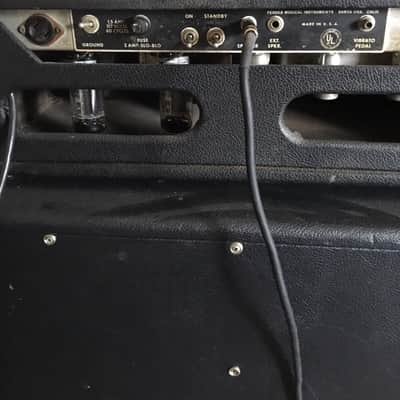 Fender Bandmaster Piggyback blackface guitar amp 1967 image 6