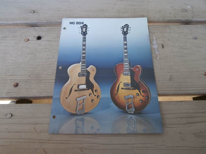 Vintage 1970's Hagstrom HG 804 Guitar Spec. Flyer! Rare, Original Case Candy, Paperwork! image 1