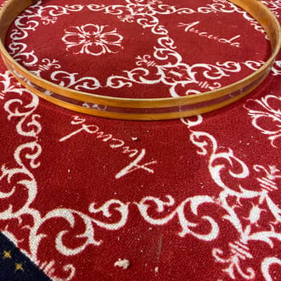 Slingerland Vintage 22 inch Bass Drum Hoop wood w chrome inlay image 1