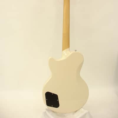 D'Angelico Premier Atlantic Single Cutaway HH with Stoptail Electric Guitar, Antique White w/ Bag image 11