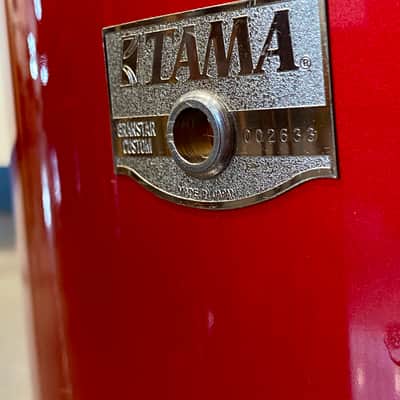 Tama Granstar Custom 5-Piece Drum Set - 1987 - Candy Apple Red - with Hard Shell Cases image 14