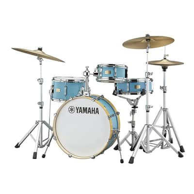 Yamaha SBP0F4H Stage Custom Hip 4-Piece Drum Shell Pack (Matte Surf Green) image 1