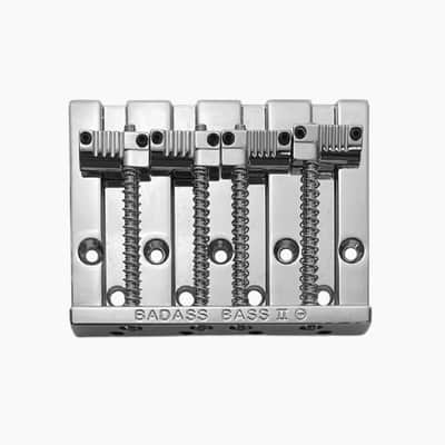 Leo Quan® Badass II™ 4-String Bass Bridge-Chrome image 1