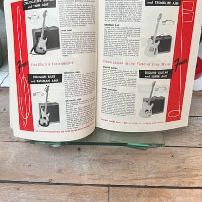 1955 Fender Catalog Pre CBS Telecaster Esquire Stratocaster Vintage Rare Case Candy image 4