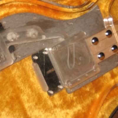 Univox Lucy UHS-1 Lucite Guitar Vintage MIJ Matsumoku, Ampeg Dan Armstrong Copy, Worldwide Shipping image 8