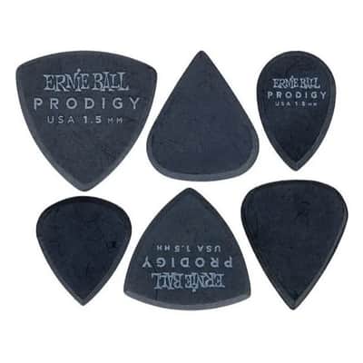 Ernie Ball Prodigy Multipack of Delrin Guitar Picks (P09342) Black, 1.5mm image 2
