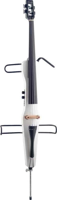 Stagg White Electric Cello 4/4 Size With Gigbag And Built-in Electronics image 1