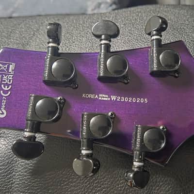 ESP LTD H-1000 Deluxe Evertune - See Thru Purple Sunburst 2023 image 5