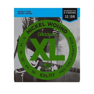 EXL117 Nickel Wound Medium Top Extra-Heavy Bottom 11-56 D'Addario image 5