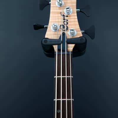 Cort A4 Plus FMMH OPN Artisan Series Figured Maple/Mahogany 4-String Bass - Open Pore Natural image 4