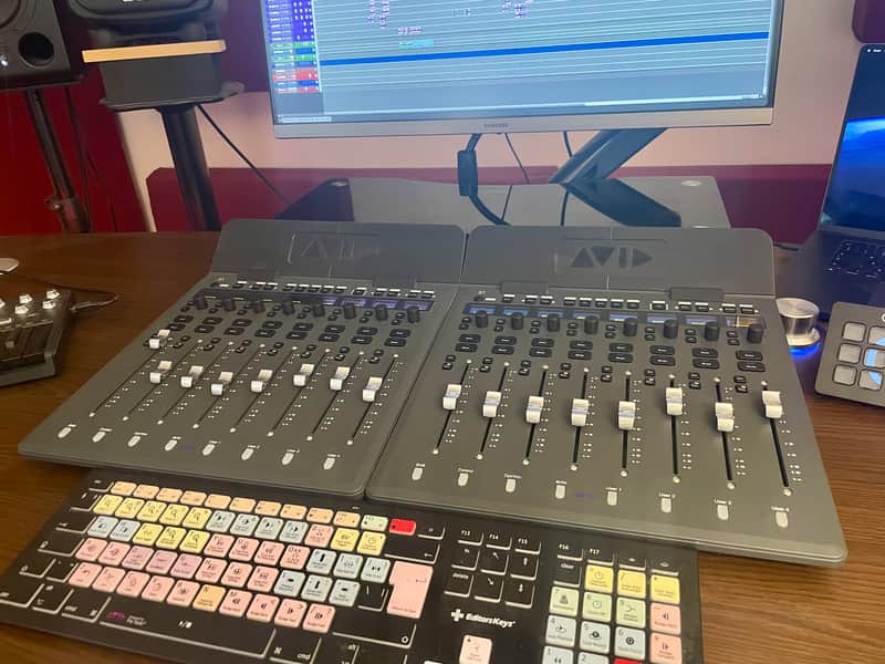 2 x Avid S1 8-Fader EUCON Desktop Pro Tools Control Surfaces image 1