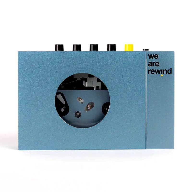 We Are Rewind: WE-001 Portable Cassette Player w/ Bluetooth Blue image 1