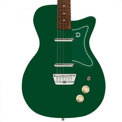 Danelectro '57 Electric Guitar Jade Green & Billionaire Boost Pedal image 3