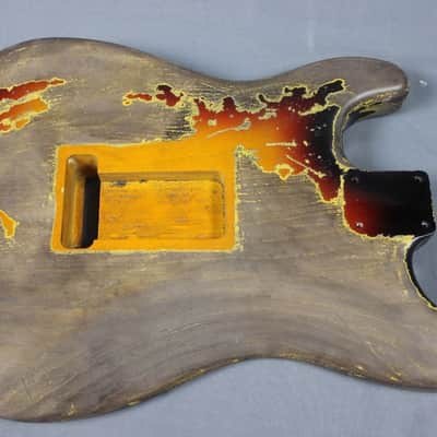 MJT Official Custom Order Vintage Aged Nitro Finish Guitar Body by Mark Jenny VTS Sunburst image 6