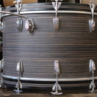 1970's Ludwig Pro Beat in "Ebony Oyster" 14"x24" 16"x16" 9"x13" image 5