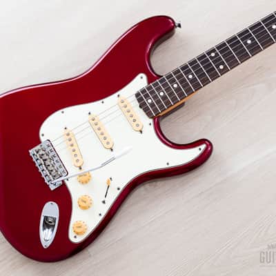 2008 Fender DiMarzio Collection Stratocaster '62 Vintage Reissue ST62-DMC Candy Apple Red, Japan CIJ image 1