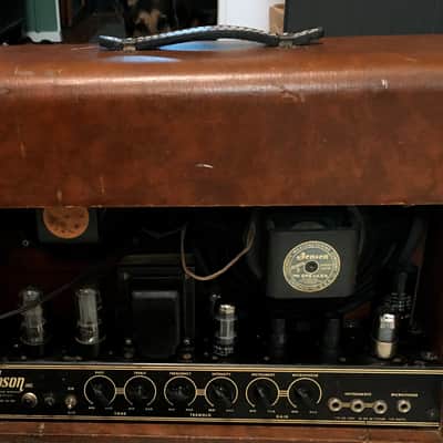 GIBSON GUITAR AMPLIFIER GA-50T SERVICED ORIGINAL PARTS FIRST MADE 1948 COSMETIC SHAPE A- GREAT SOUNDING HIGHLY DESIRABLE IN THIS CONDITION image 21