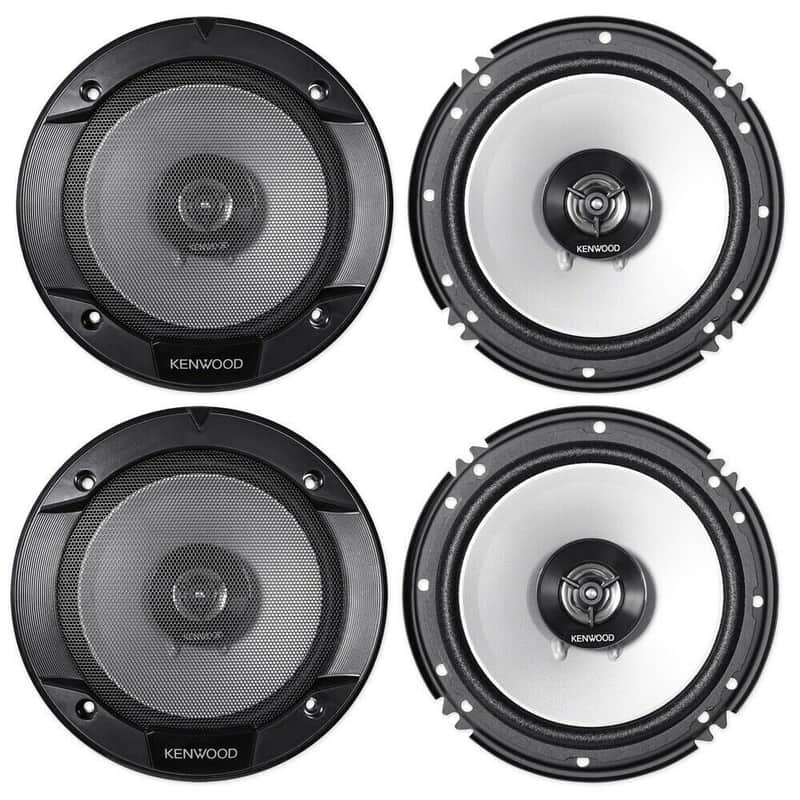 2 Pair Kenwood KFC-1665S 300W 6.5" 2-Way Sport Series Flush Mount Coaxial Speakers w/ Paper Tweeters image 1