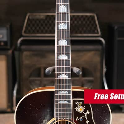 Gibson Custom Shop Pre-War SJ-200 Rosewood Murphy Lab Light Aged Acoustic Guitar - Faded Vintage Sunburst with Hardshell Case image 4